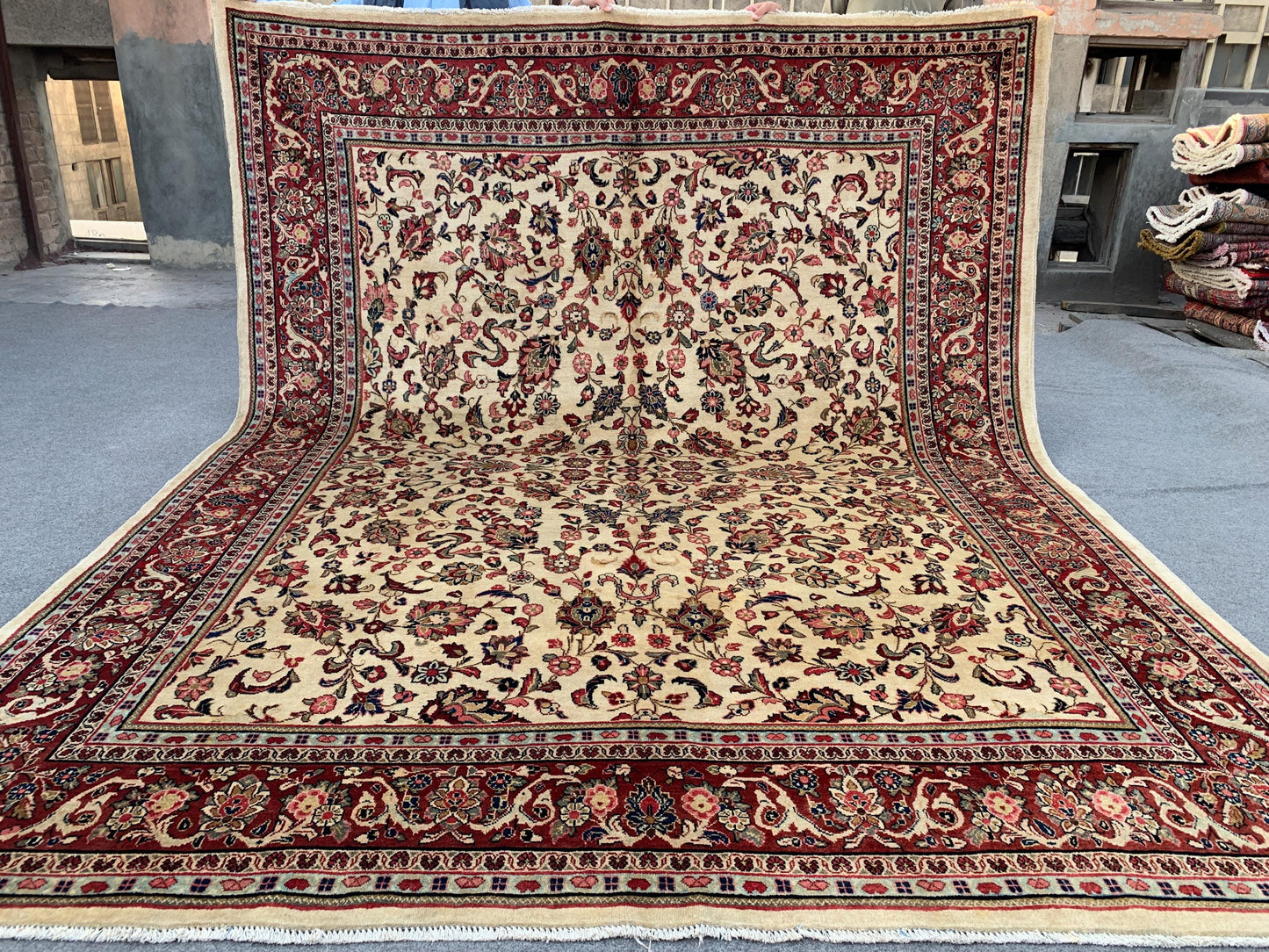 Amazing Afghan High Quality Rug 8x10 Ft Natural Hand Knotted Wool Rug, Florals design Rug, Good Pile Vintage Rug Bedroom Rug Living Room Rug