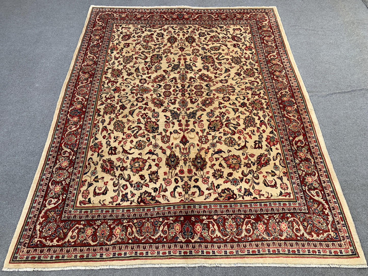 Amazing Afghan High Quality Rug 8x10 Ft Natural Hand Knotted Wool Rug, Florals design Rug, Good Pile Vintage Rug Bedroom Rug Living Room Rug