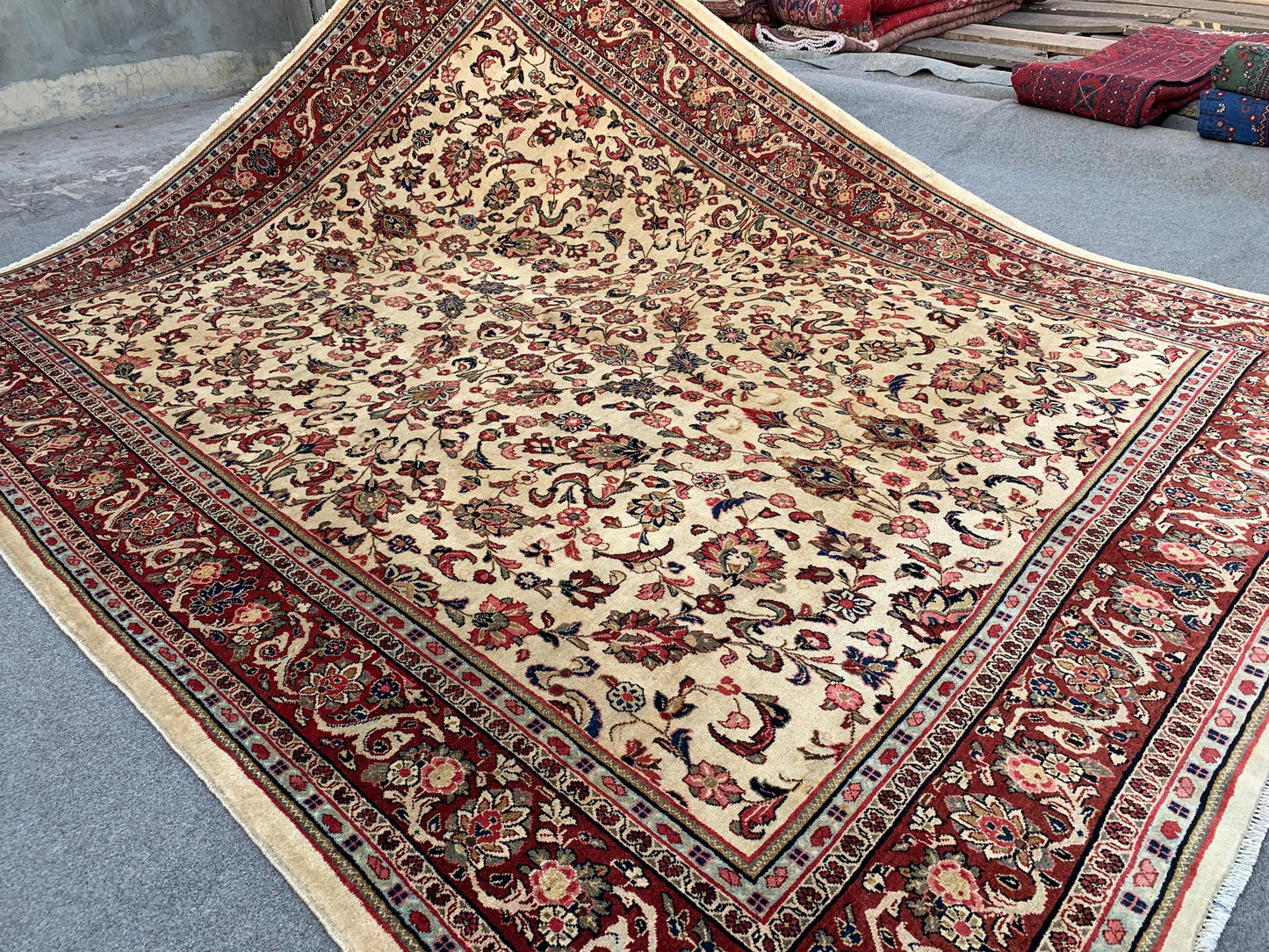 Amazing Afghan High Quality Rug 8x10 Ft Natural Hand Knotted Wool Rug, Florals design Rug, Good Pile Vintage Rug Bedroom Rug Living Room Rug