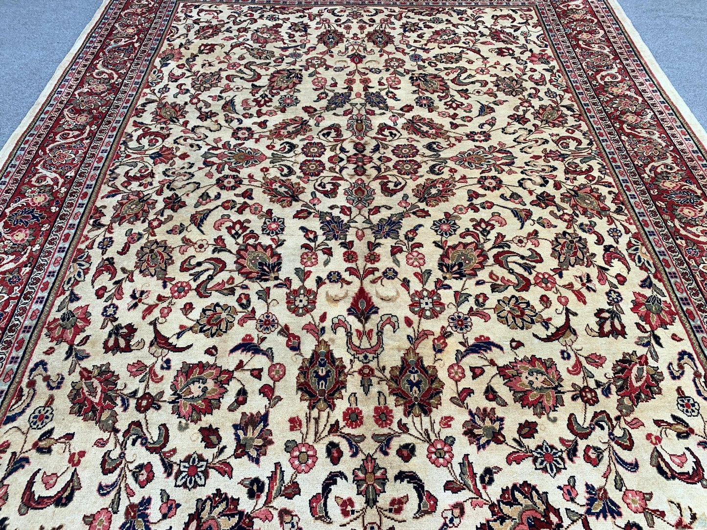 Amazing Afghan High Quality Rug 8x10 Ft Natural Hand Knotted Wool Rug, Florals design Rug, Good Pile Vintage Rug Bedroom Rug Living Room Rug