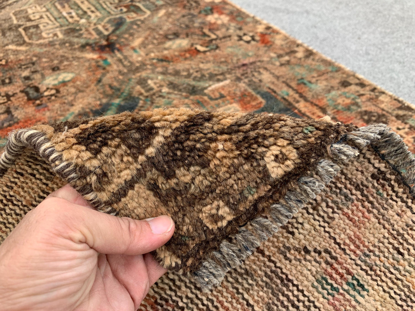 2x5 Ft Antique Runner Rug, Afghan Hand Knotted Runner Rug, Vintage Runner Rug, Oriental Wool Rug, One of a kind Rug, Bedroom Rug Hallway Rug