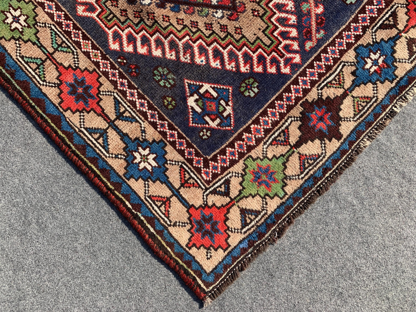 5x9 Ft Amazing Antique Rug, Afghan Handmade Wool Rug, Caucasian design Rug, Geometric Area Rug, Oriental Wool Rug, Bedroom Living Room Rug.