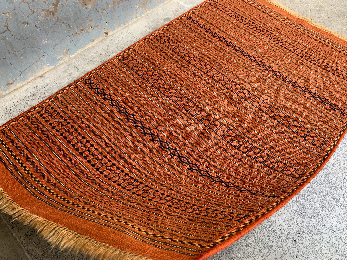 3x5 Ft Antique kilim Rug, Afghan Handmade kilim Rug, Laghari design kilim Rug, Flatweave Oriental kilim Rug, Rugs for Kitchen Hallway Rug.