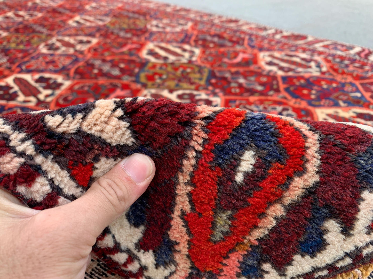 Vintage Rug 5x9 Ft Birds Floral design Rug, Afghan Hand Knotted Rug, Oriental Wool Rug, Turkmen Tribal Rug, Home Decor Rug, Living Room Rug.