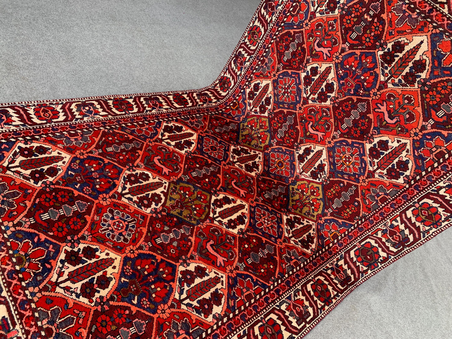 Vintage Rug 5x9 Ft Birds Floral design Rug, Afghan Hand Knotted Rug, Oriental Wool Rug, Turkmen Tribal Rug, Home Decor Rug, Living Room Rug.