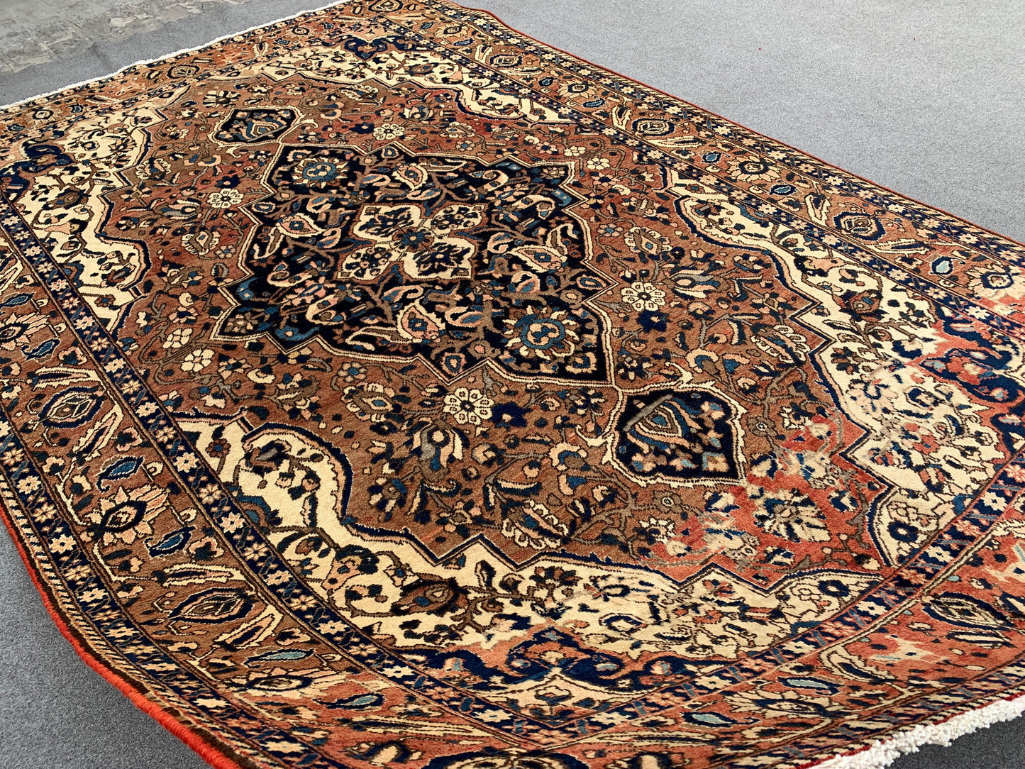 Antique Rug 7x10 Ft Afghan Hand knotted Rug, One of a kind Vintage Rug, Geometric Area Rug Tribal Oriental Rug, Bedroom Rug Living Room Rug.