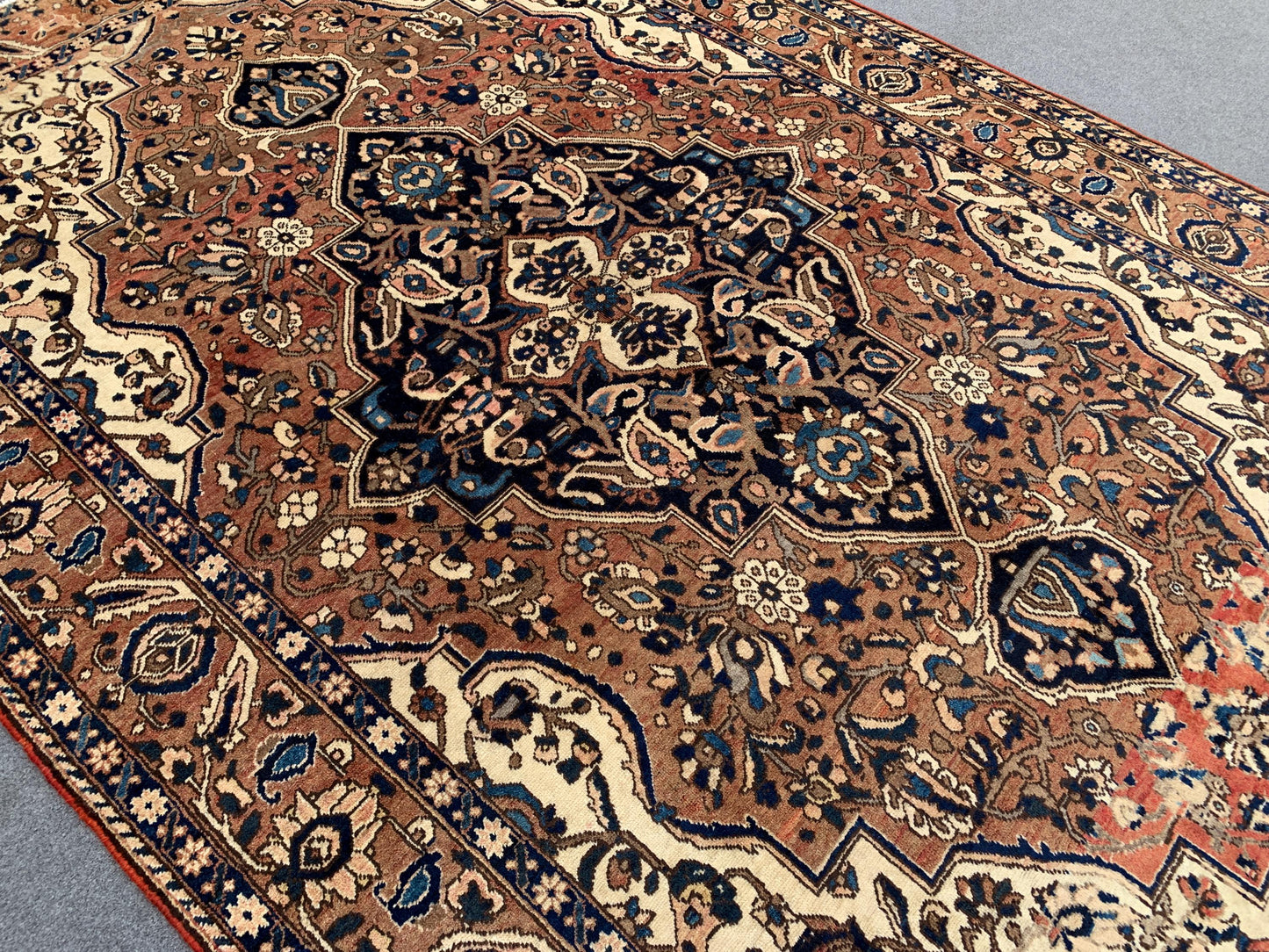 Antique Rug 7x10 Ft Afghan Hand knotted Rug, One of a kind Vintage Rug, Geometric Area Rug Tribal Oriental Rug, Bedroom Rug Living Room Rug.