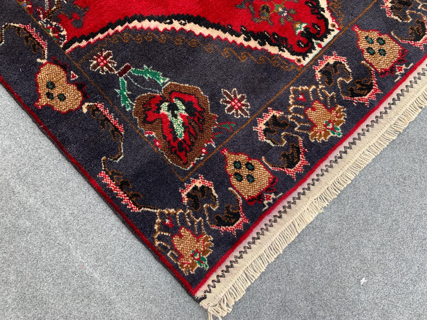 4x7 Ft Vintage Baluchi Rug, Afghan Hand Knotted Rug, Geometric Area Rug, Oriental Wool Rug, High Pile Rug, Rugs for Bedroom Living Room Rug.