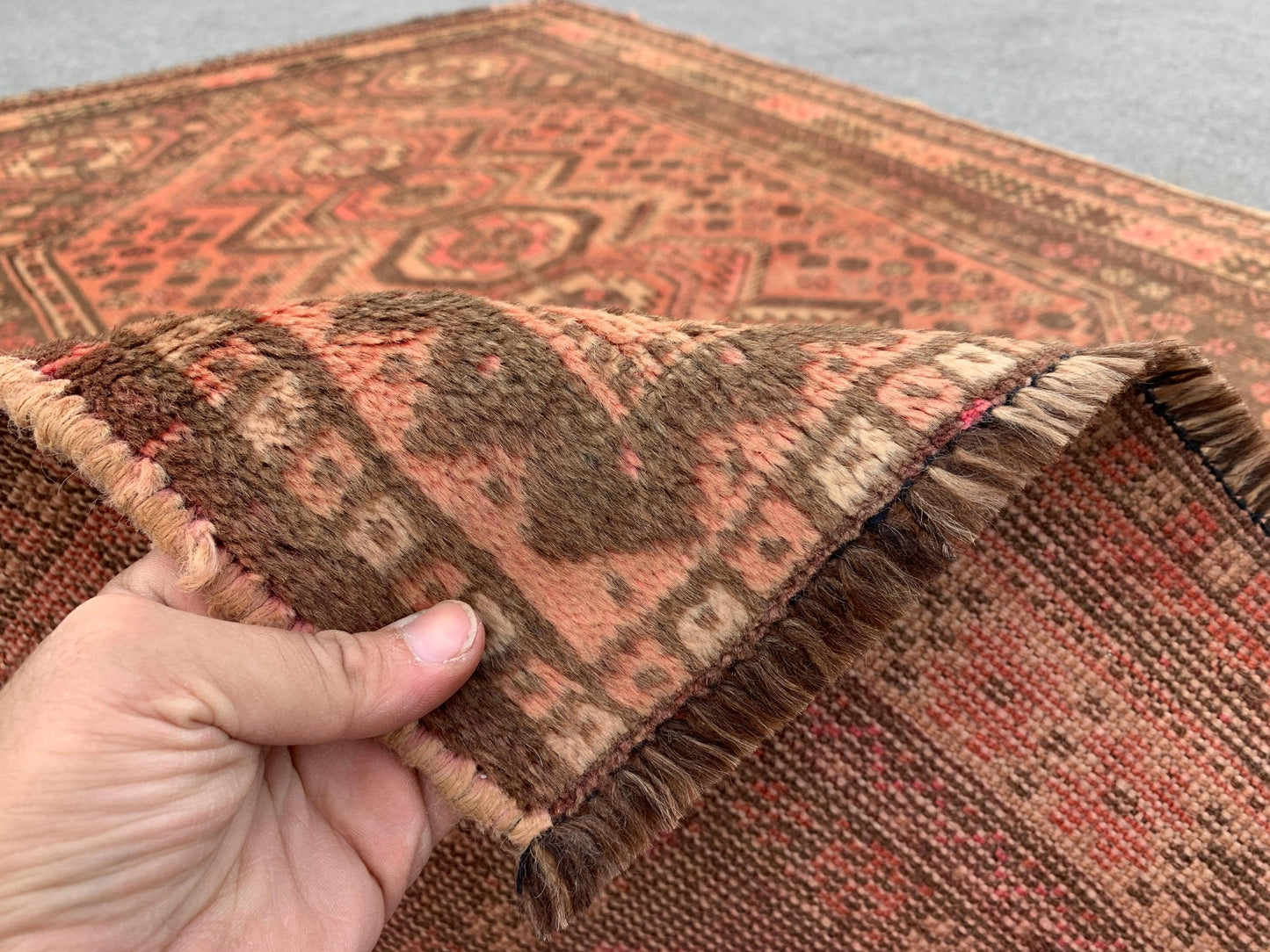 4x5 Ft Antique Caucasian Rug, Afghan Handmade Rug, Low Pile Rug, Oriental Vintage Rug, Turkmen Tribal Rug, Bedroom Rug, Kitchen Hallway Rug.