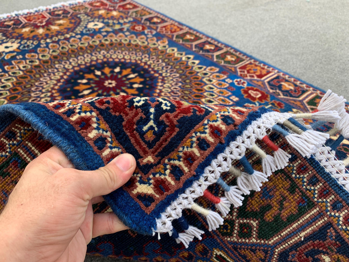 3x4 Ft Amazing Floral Rug, Afghan Hand Knotted Rug, Good Pile Rug, Bukhara design Rug, Oriental Wool Rug, Best for Office Rug, Bedroom Rug.