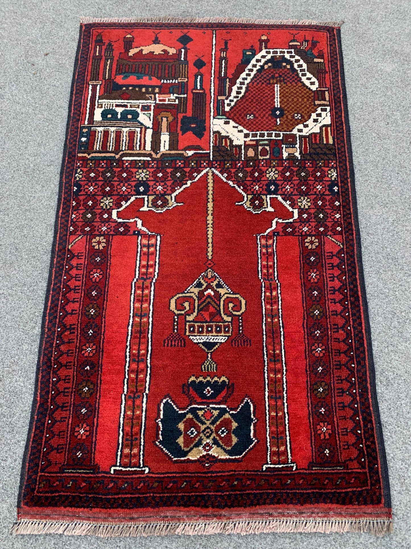Amazing Small Prayer Rug 2x3 Ft Hand Knotted Prayer Rug, High Quality Beljik Rug, Afghan Prayer Rug, Vintage Wool Rug, Muslim Prayer Rug etc