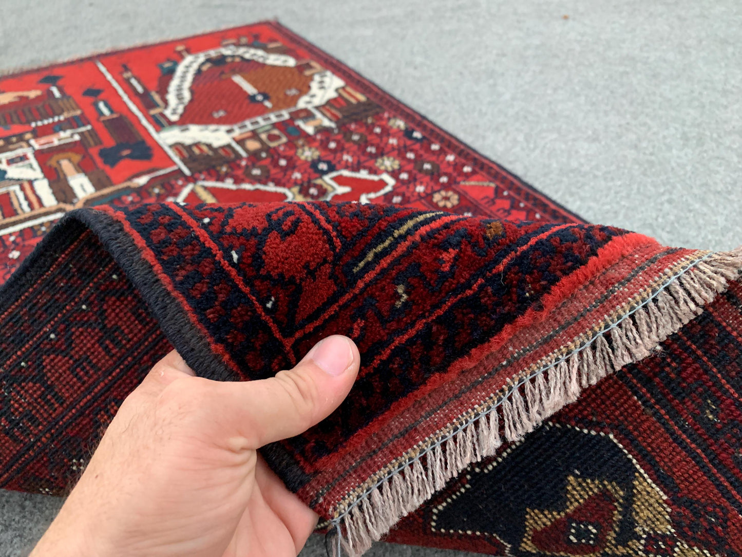 Amazing Small Prayer Rug 2x3 Ft Hand Knotted Prayer Rug, High Quality Beljik Rug, Afghan Prayer Rug, Vintage Wool Rug, Muslim Prayer Rug etc