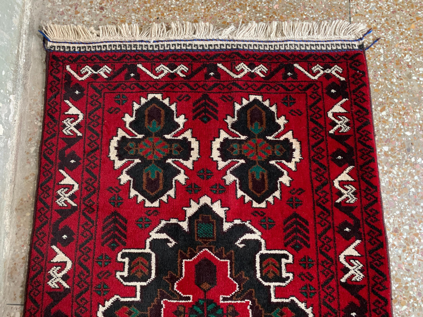 3x5 Ft Vintage Rug, Afghan Handmade Wool Rug, Geometric Area Rug, Oriental Turkmen Rug, Antique Tribal Rug, Rugs for Bedroom Hallway Rug etc