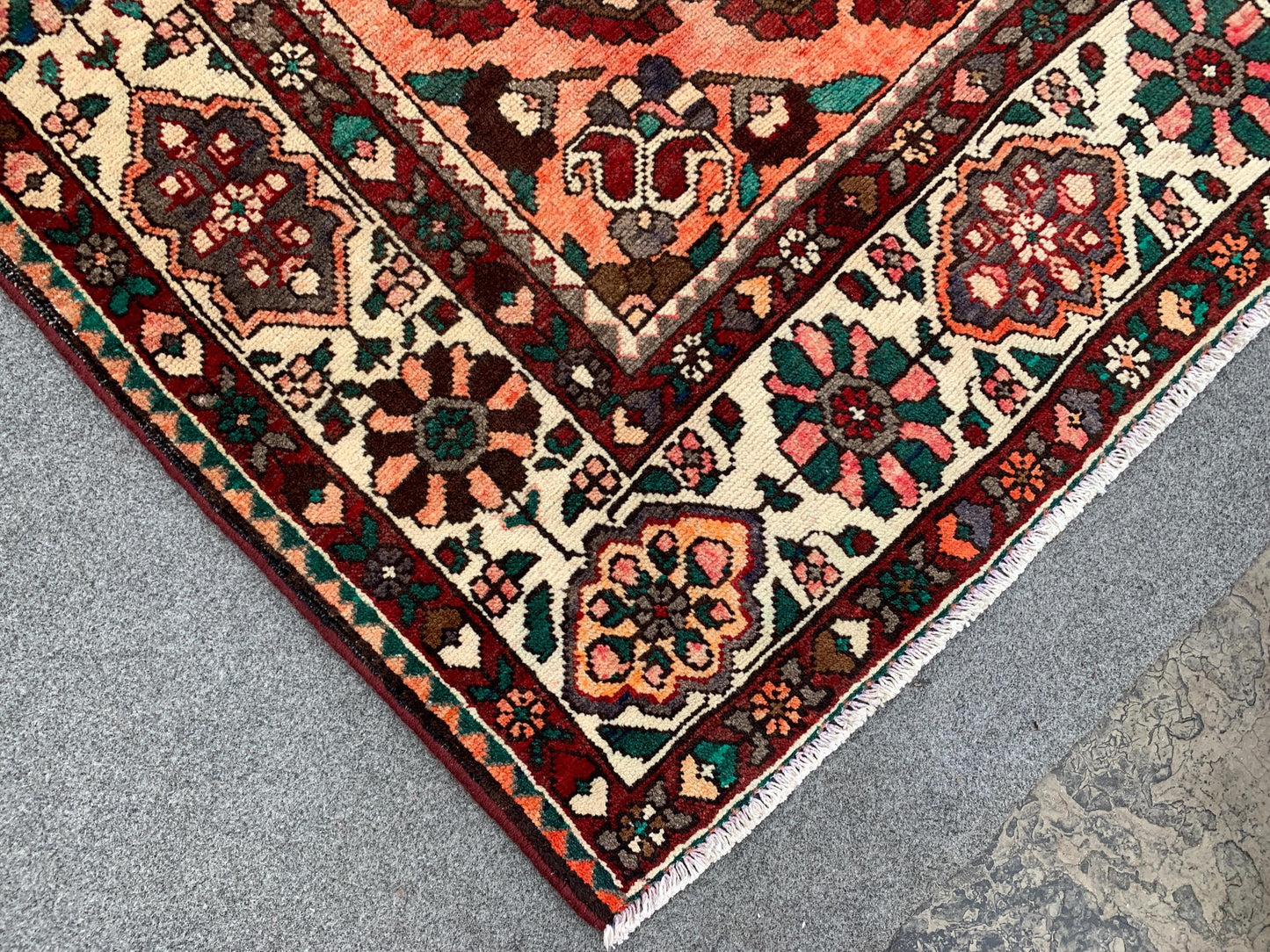 Antique Geometric Area Rug, Afghan Hand knotted Rug, 7x10 Ft Vintage Oriental Rug, Tribal Wool Rug, Home Decor Rug, Bedroom Living Room Rug.