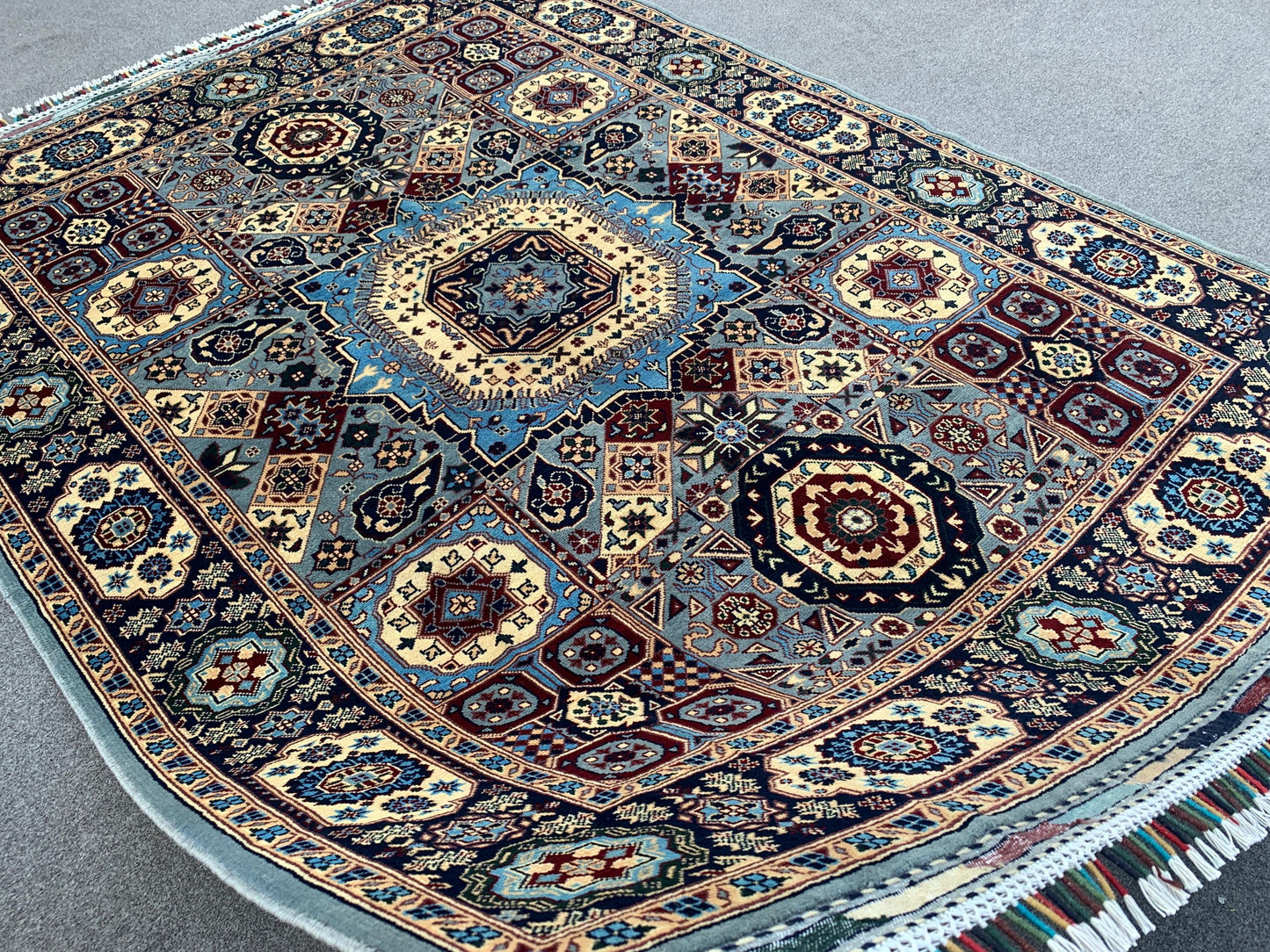 Amazing Mamluk Rug 5x7 Ft Afghan Hand Knotted Rug, High Quality Mamluk Rug, Oriental Wool Rug, Home Decor Rug, Bedroom Rug, Living Room Rug.