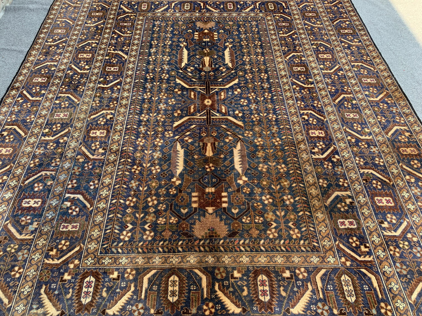Antique Baluchi Rug 7x10 Ft Afghan Hand Knotted Wool Rug, One of s kind Vintage Rug, Oriental Rug, Tribal Rug, Bedroom Rug, Living Room Rug.