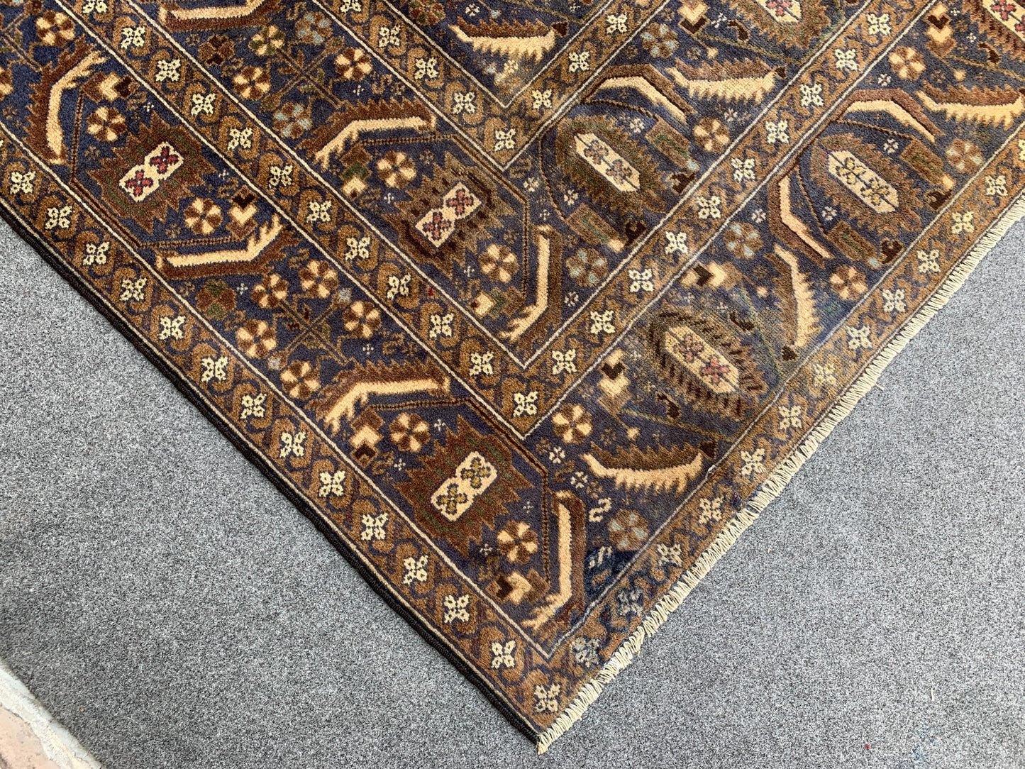 Antique Baluchi Rug 7x10 Ft Afghan Hand Knotted Wool Rug, One of s kind Vintage Rug, Oriental Rug, Tribal Rug, Bedroom Rug, Living Room Rug.