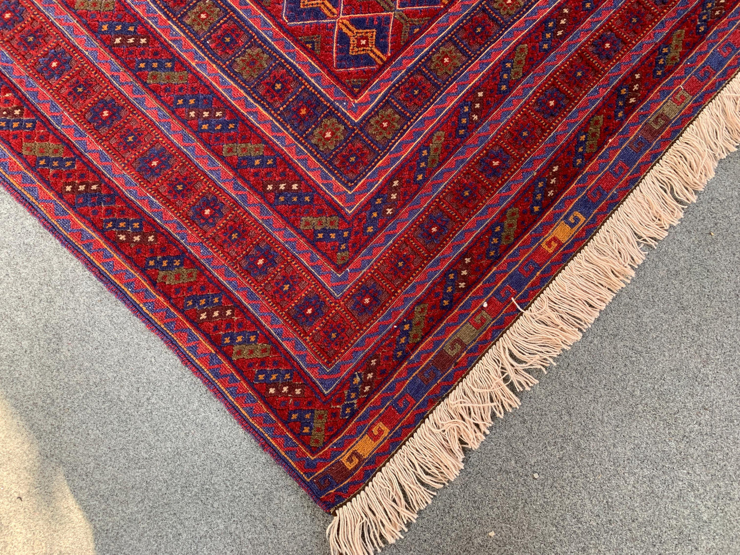 6x9 Ft Amazing Red Blue kilim Rug, Afghan Hand knotted Wool kilim Rug, Good Quality kilim Rug, Home Decor Rug, Bedroom Rug, Living Room Rug.