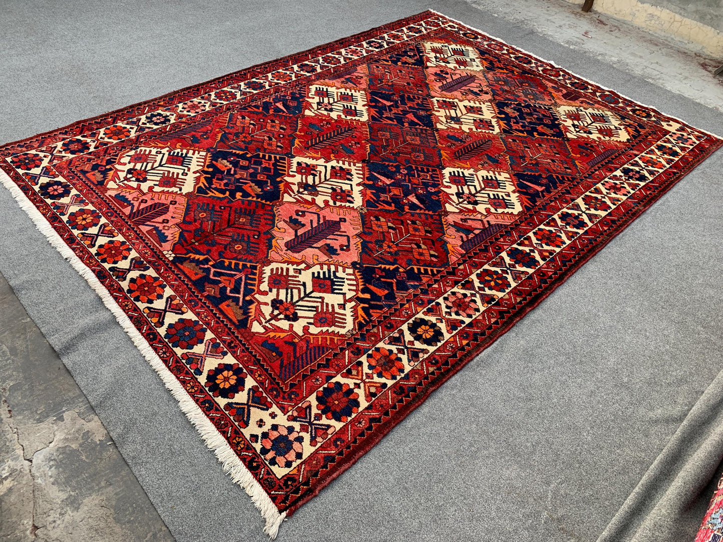 Antique Afghan Rug, 7x10 Ft Hand knotted Vintage Rug, Caucasian design Rug, Turkmen Tribal Rug, Oriental Wool Rug, Best for Living Room Rug.