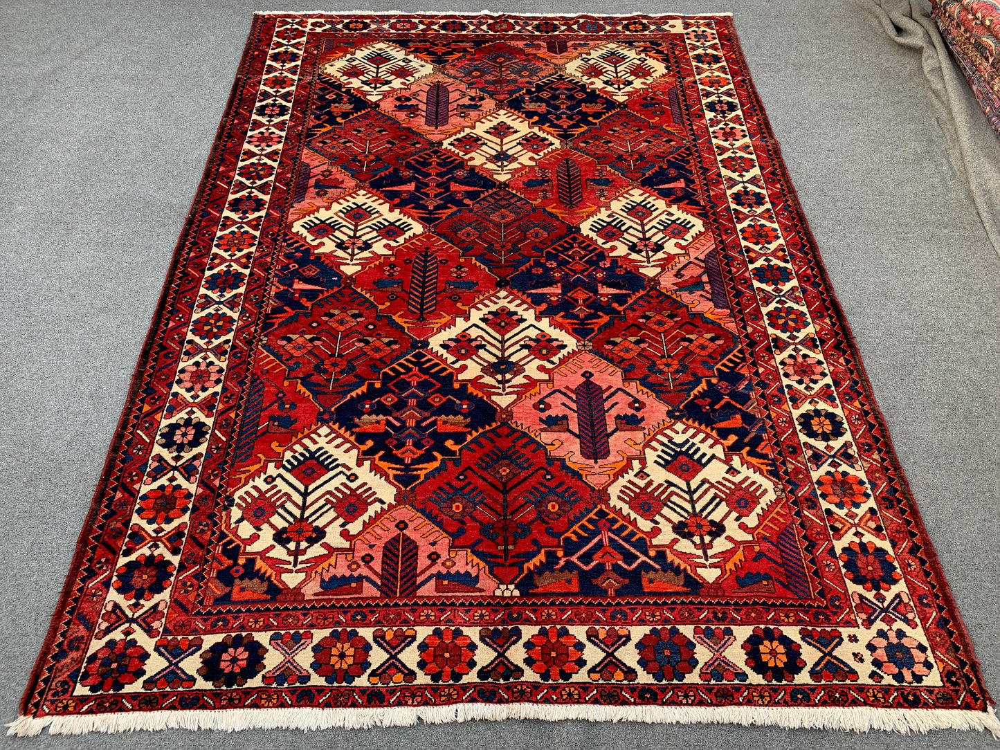 Antique Afghan Rug, 7x10 Ft Hand knotted Vintage Rug, Caucasian design Rug, Turkmen Tribal Rug, Oriental Wool Rug, Best for Living Room Rug.
