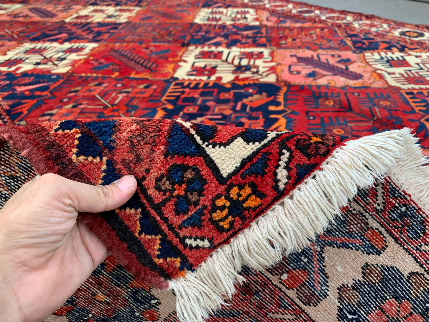 Antique Afghan Rug, 7x10 Ft Hand knotted Vintage Rug, Caucasian design Rug, Turkmen Tribal Rug, Oriental Wool Rug, Best for Living Room Rug.