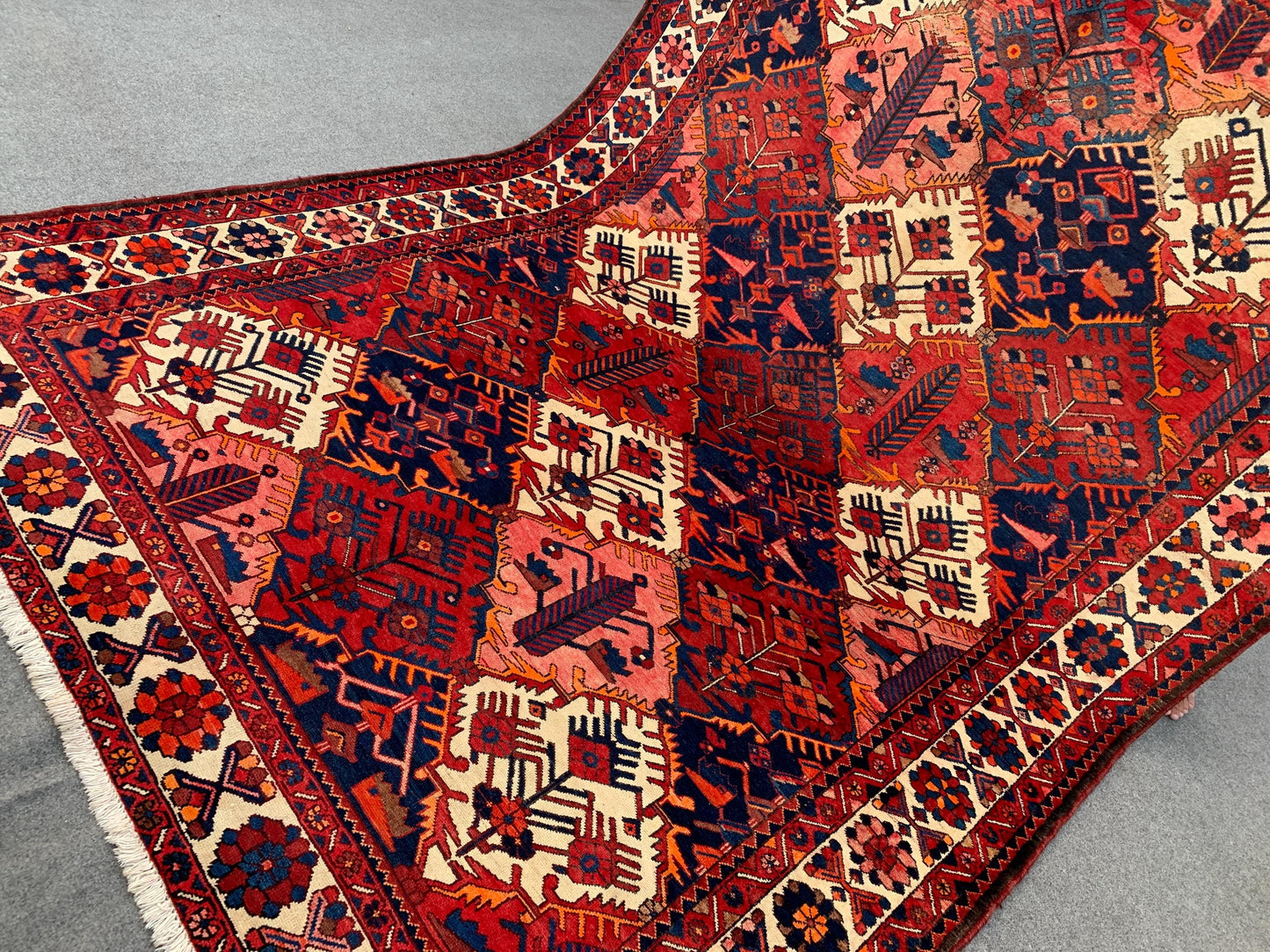 Antique Afghan Rug, 7x10 Ft Hand knotted Vintage Rug, Caucasian design Rug, Turkmen Tribal Rug, Oriental Wool Rug, Best for Living Room Rug.