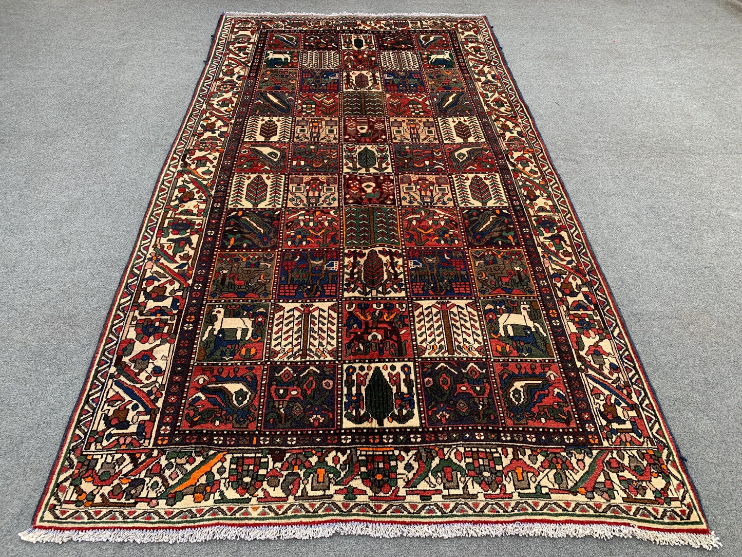 5x10 Ft Vintage Pictorial Rug, Afghan Hand Knotted Rug, Oriental Wool Rug, Antique Tribal Rug, Home Decor Rug, Bedroom Rug, Living Room Rug.