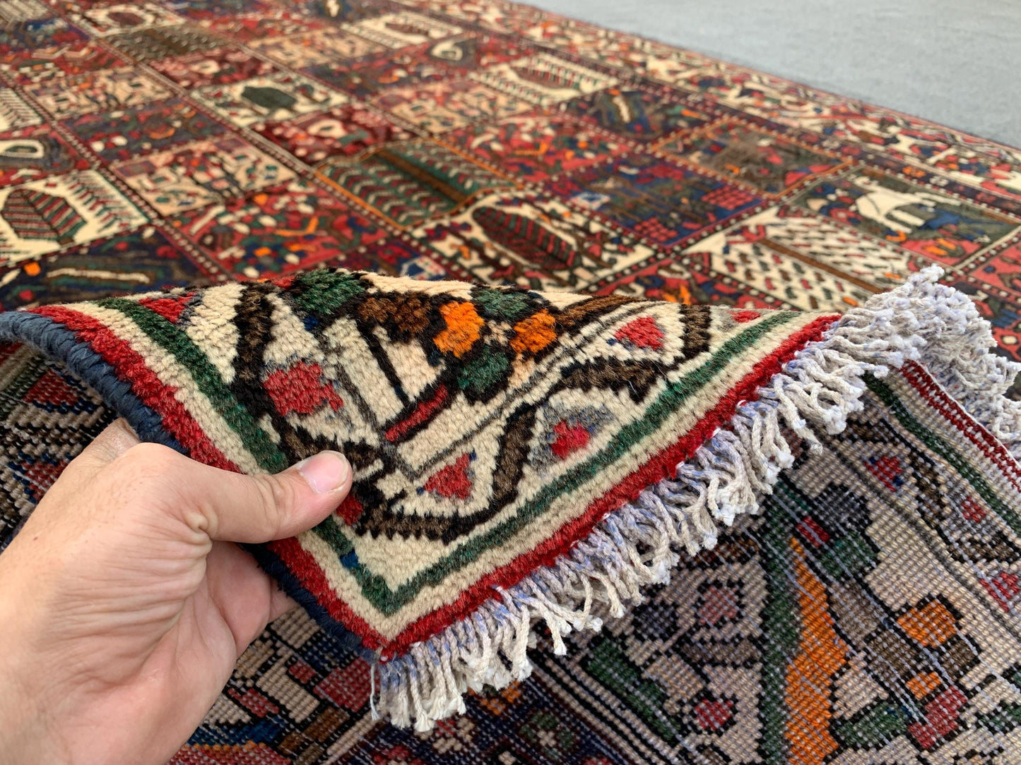 5x10 Ft Vintage Pictorial Rug, Afghan Hand Knotted Rug, Oriental Wool Rug, Antique Tribal Rug, Home Decor Rug, Bedroom Rug, Living Room Rug.