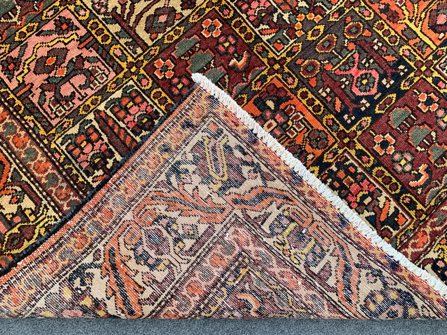 Vintage Tree of life design Rug 5x6 Ft Afghan Hand Knotted Rug, Oriental Turkmen Rug, Antique Tribal Wool Rug, Bedroom Rug, Living Room Rug.