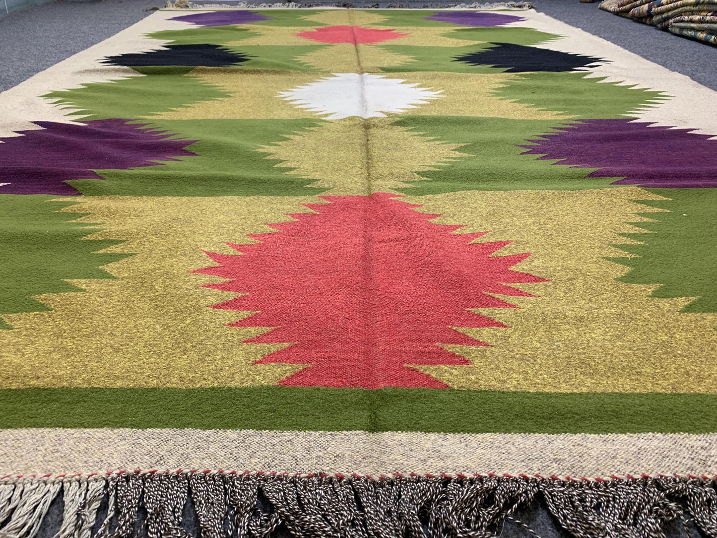 6x9 Ft Vintage Soumak kilim Rug, Afghan Handmade kilim Rug, Geometric Area Rug, Oriental Wool Rug, Home Decor Rug, Bedroom Living Room Rug.