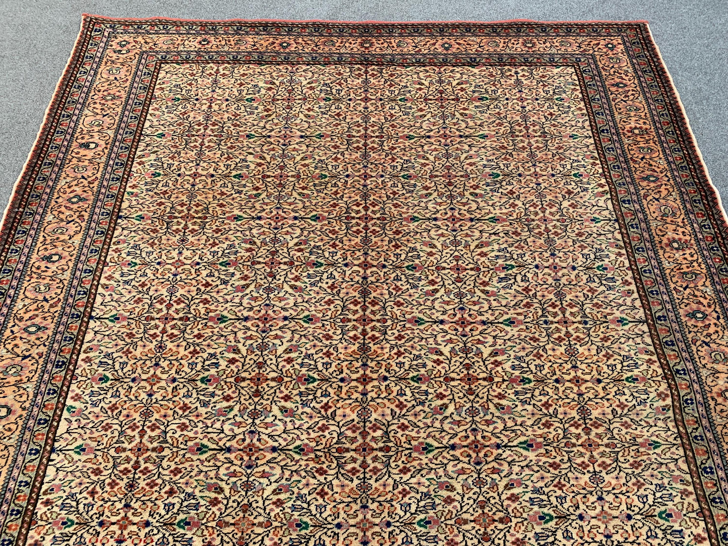 Amazing Turkish Rug, 6x9 Ft Hand knotted Vintage Wool Rug, Good Quality Turkish Rug, Home Decoration Rug, Dining Table Rug, Living Room Rug.