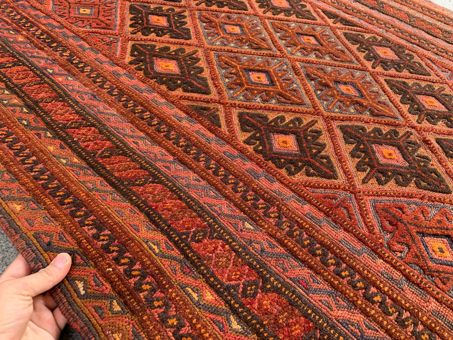 Amazing Vintage kilim Rug, Afghan Hand Knotted kilim Rug, Mashwani kilim Rug, Geometric Area Rug, Oriental Wool Rug, Bedroom Rug Hallway Rug