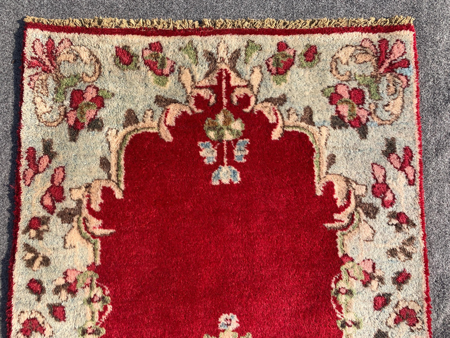 Amazing Small Vintage Rug, 2x4 Ft Hand knotted Wool Rug, Geometric Area Rug, Small Afghan Rug, Small Hallway Rug, Oriental Rug, Kitchen Rug.