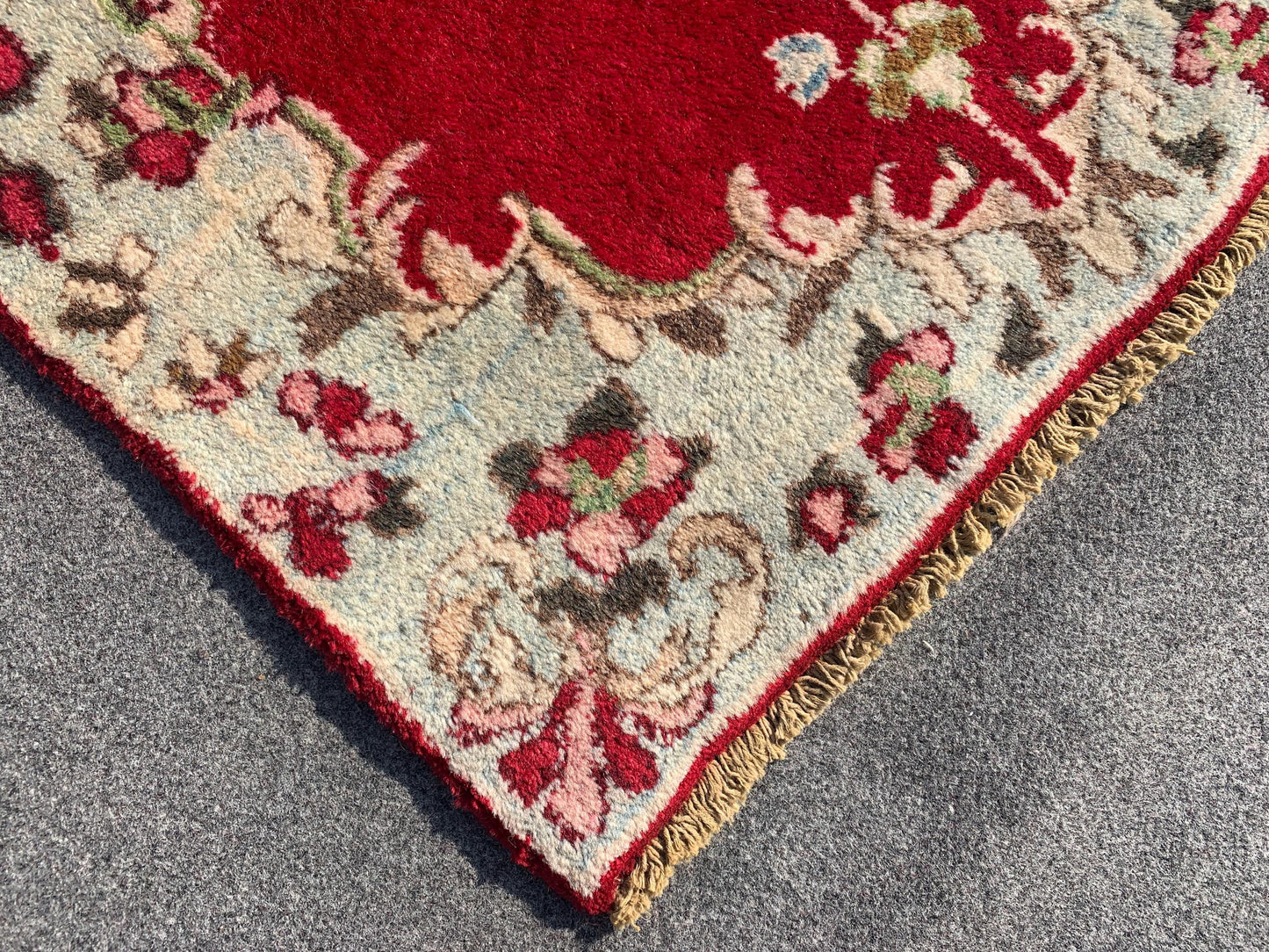 Amazing Small Vintage Rug, 2x4 Ft Hand knotted Wool Rug, Geometric Area Rug, Small Afghan Rug, Small Hallway Rug, Oriental Rug, Kitchen Rug.