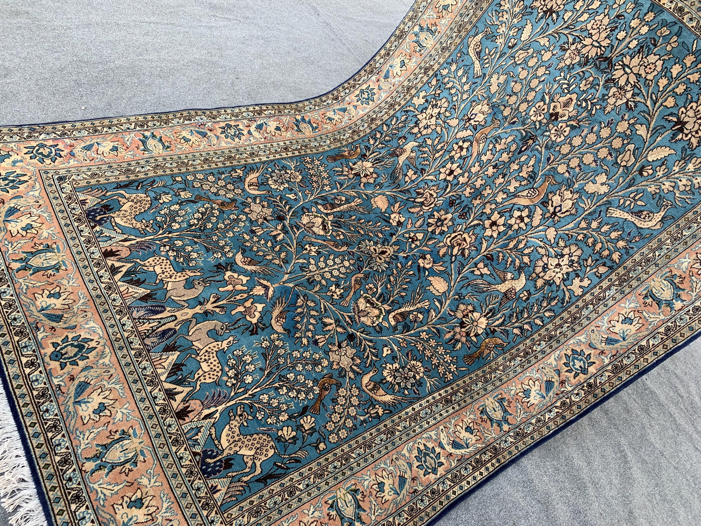Amazing Pictorial Animal Rug, 5x8 Ft Natural Hand knotted Afghan Rug, Oriental Wool Rug, High Quality Rug, Home Decor Rug, Living Room Rug.