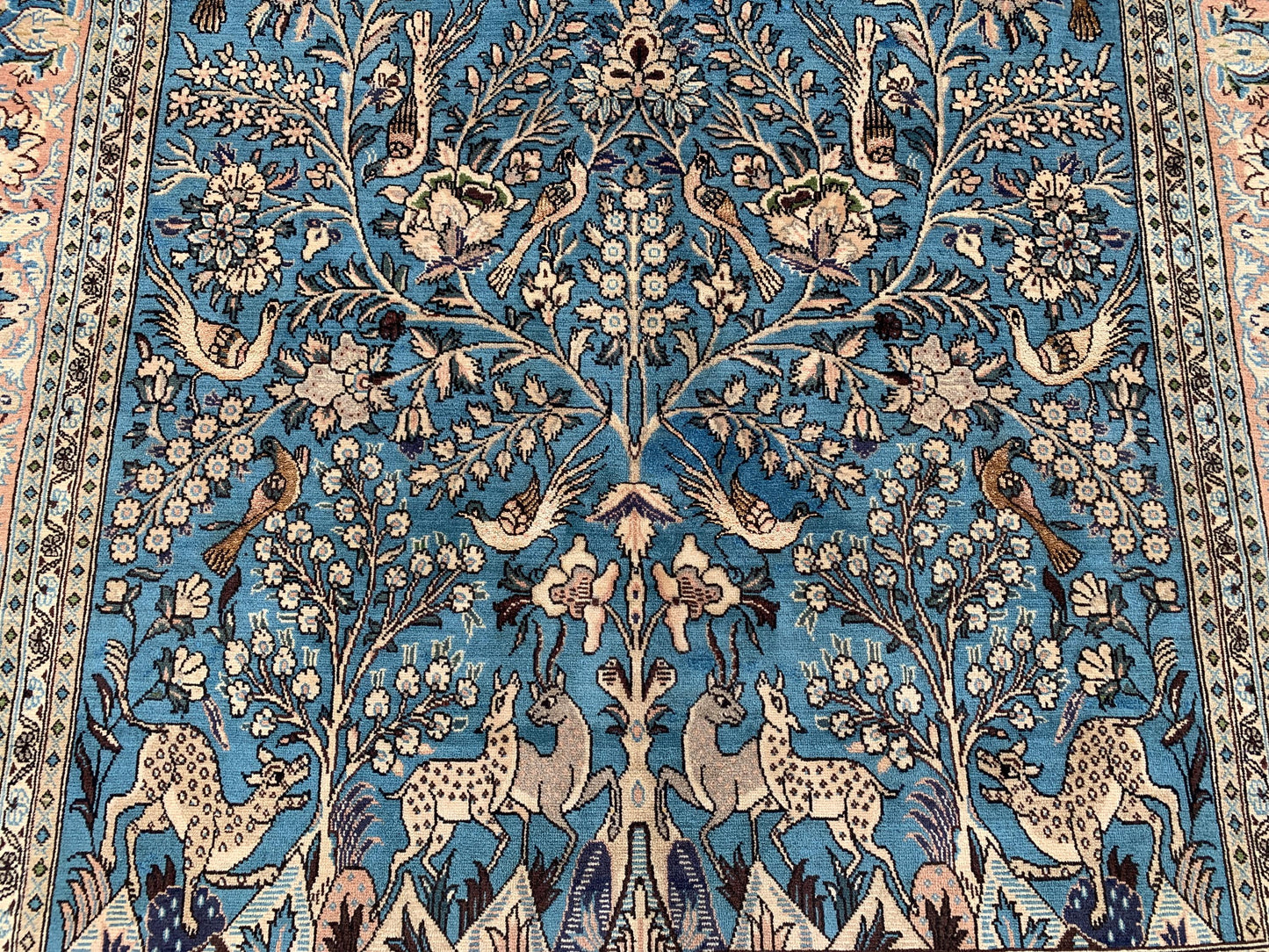 Amazing Pictorial Animal Rug, 5x8 Ft Natural Hand knotted Afghan Rug, Oriental Wool Rug, High Quality Rug, Home Decor Rug, Living Room Rug.