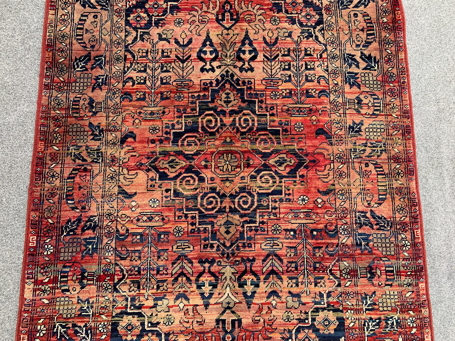 Vintage Rug, 3x5 Ft Afghan Hand Knotted Rug, Bukhara design Rug, Oriental Turkmen Rug, Good Pile Wool Rug, Best for Bedroom Living Room Rug.