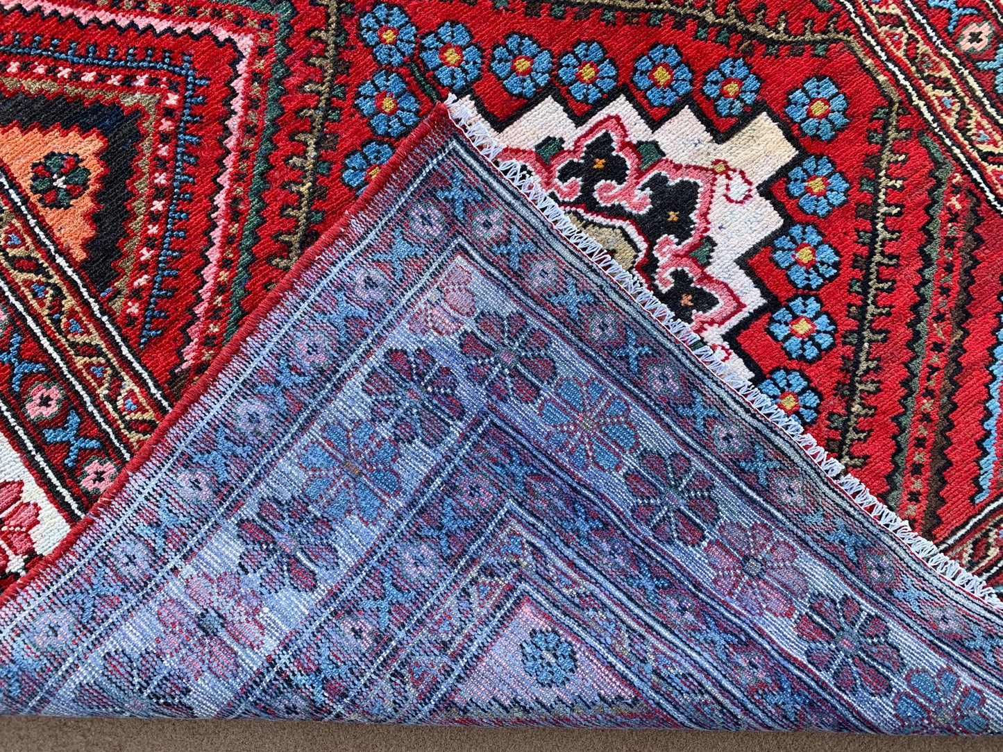 Amazing Afghan Runner Rug 4x10 Ft Hand Knotted Vintage Runner Rug, Geometric Oriental Rug, Turkmen Tribal Rug Hallway Runner Rug 110x310 Cm