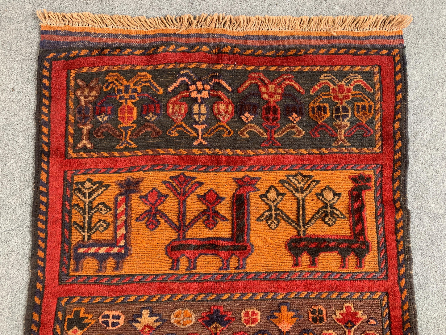 3x4 Ft Amazing Pictorial kilim Rug, Afghan Hand Knotted kilim Rug, Oriental Rug, Herat kilim Rug, Best for Kids Room Rug, Floral design Rug.