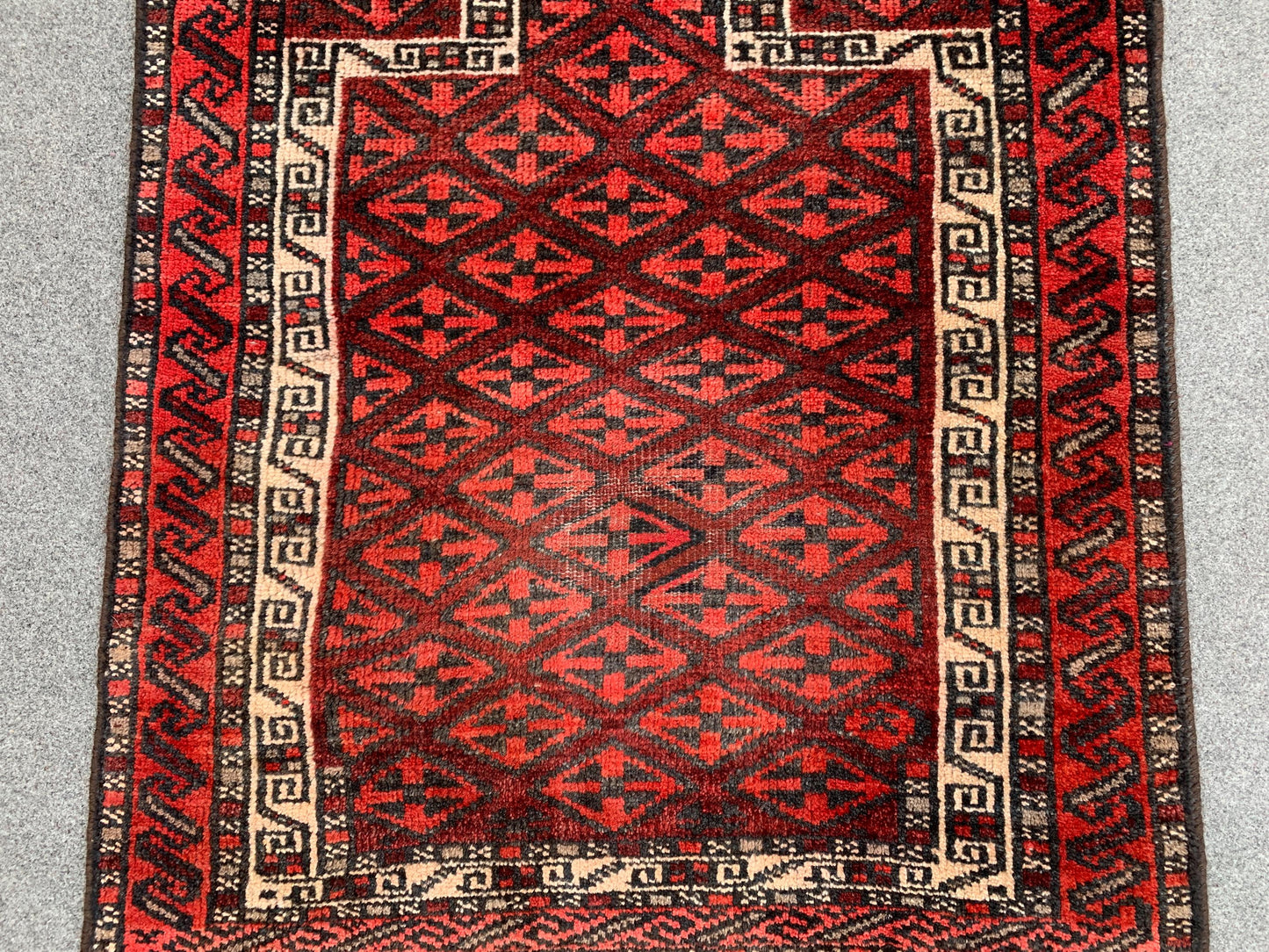 3x4 Ft Antique Prayer Rug, Afghan Hand Knotted Prayer Rug, Oriental Wool Rug, Muslim Prayer Rug, Turkmen Prayer Rug, Vintage Prayer Rug etc.