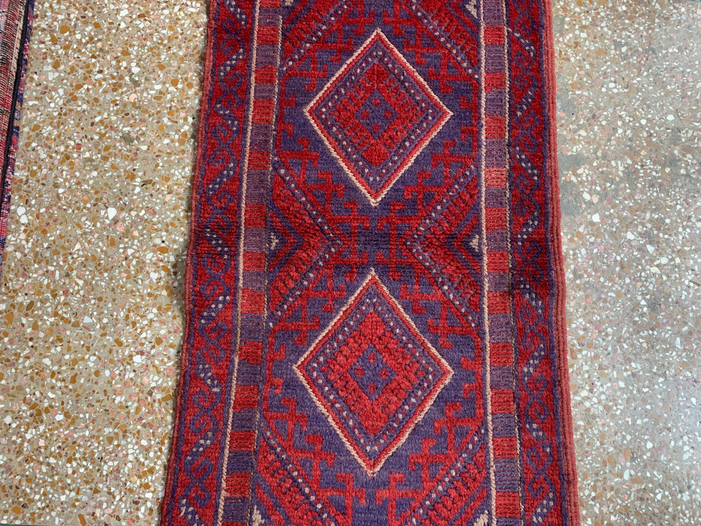Runner Rug, 2x8 Ft Afghan Hand Knotted Runner Rug, Mashwani Runner Rug, Vintage Geometric Runner Rug, Oriental Wool Rug, Hallway Runner Rug.
