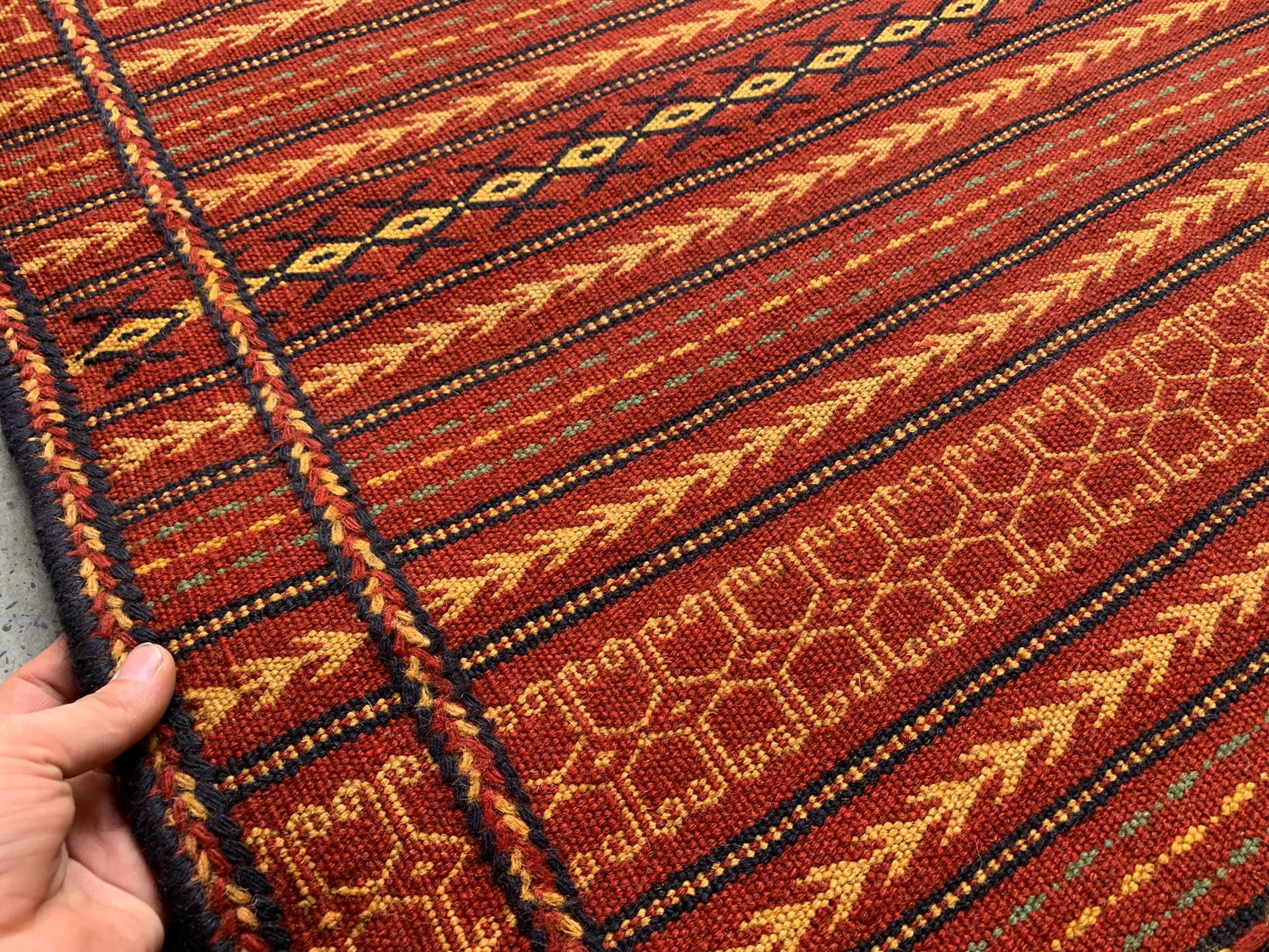 Antique laghari kilim Rug 3x5 Afghan Hand knotted kilim Rug, Vintage Laghari design kilim Rug, Flatweave Oriental Rug, Kitchen Hallway Rug.