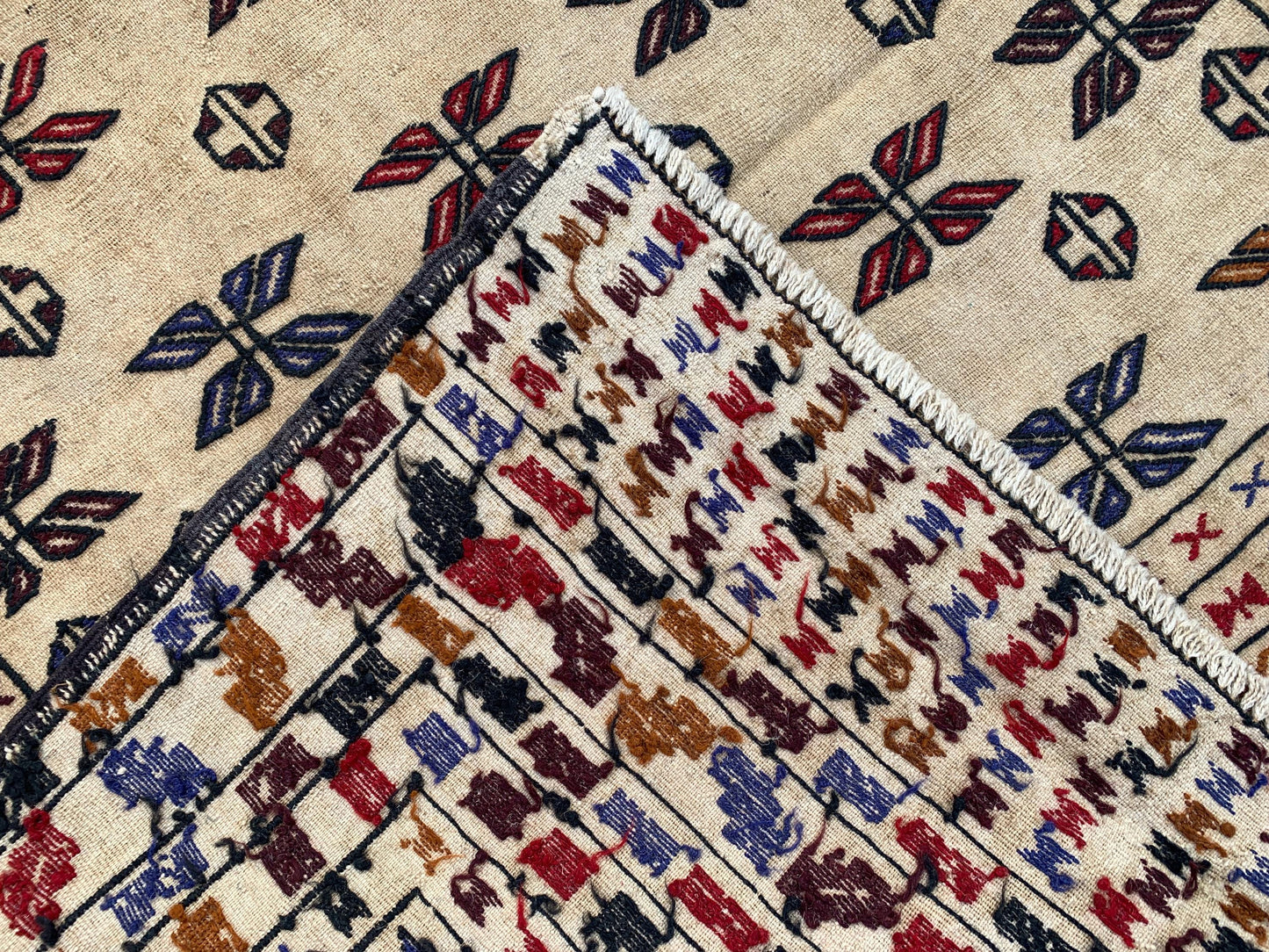 4x7 Antique Soumak kilim Rug, Afghan Handmade Vintage kilim Rug, Turkmen Soumak Rug, Oriental Wool Rug, Wall Decor Rug, Bedroom Hallway Rug.