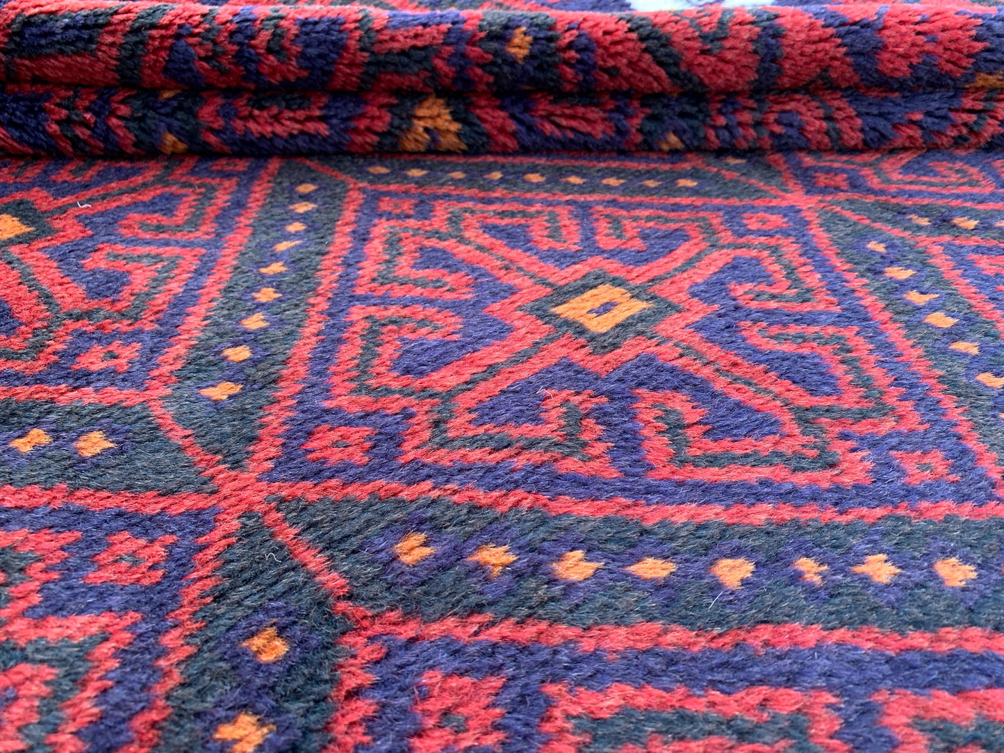 One of a kind Vintage Rug 5x7 ft Afghan Handmade Wool Rug, Oriental Turkmen Rug, Geometric Area Rug Home Decor Rug, Bedroom Living Room Rug.