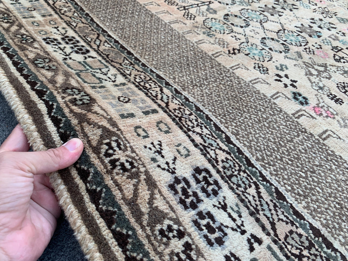 6x9 Ft Antique Rug, Caucasian design Rug, Hand knotted Vintage Rug, Oriental Afghan Rug Turkmen Tribal Rug, Dining Table Rug Living Room Rug