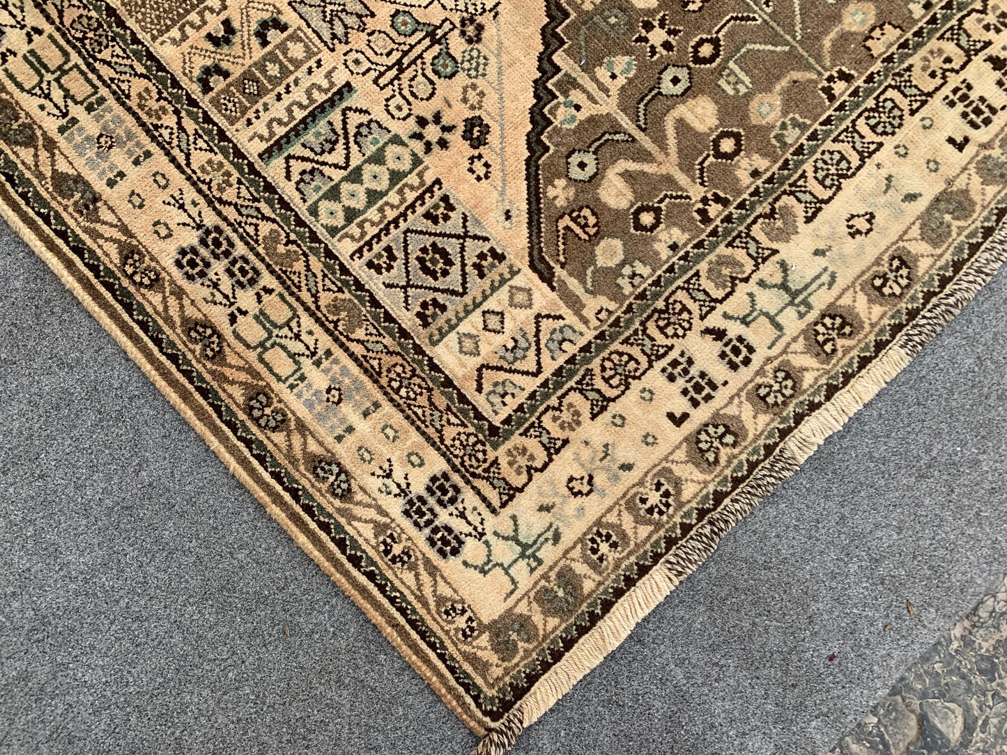 6x9 Ft Antique Rug, Caucasian design Rug, Hand knotted Vintage Rug, Oriental Afghan Rug Turkmen Tribal Rug, Dining Table Rug Living Room Rug