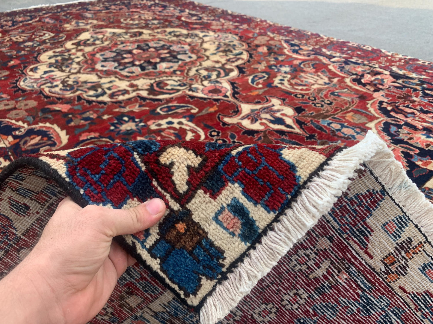 7x10 Ft Antique Tribal Rug, Afghan Hand knotted Wool Rug, Vintage Oriental Rug, Geometric Area Turkmen Rug, Dining Table Rug Living Room Rug