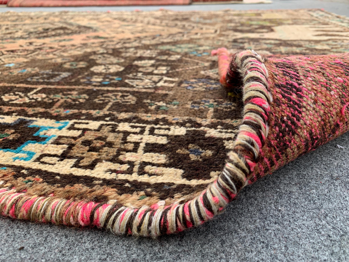 Antique Pictorial Animal Rug 5x8 Ft Caucasian design Rug, Hand knotted Vintage Rug, Oriental Afghan Rug, Turkmen Tribal Rug, Living Room Rug