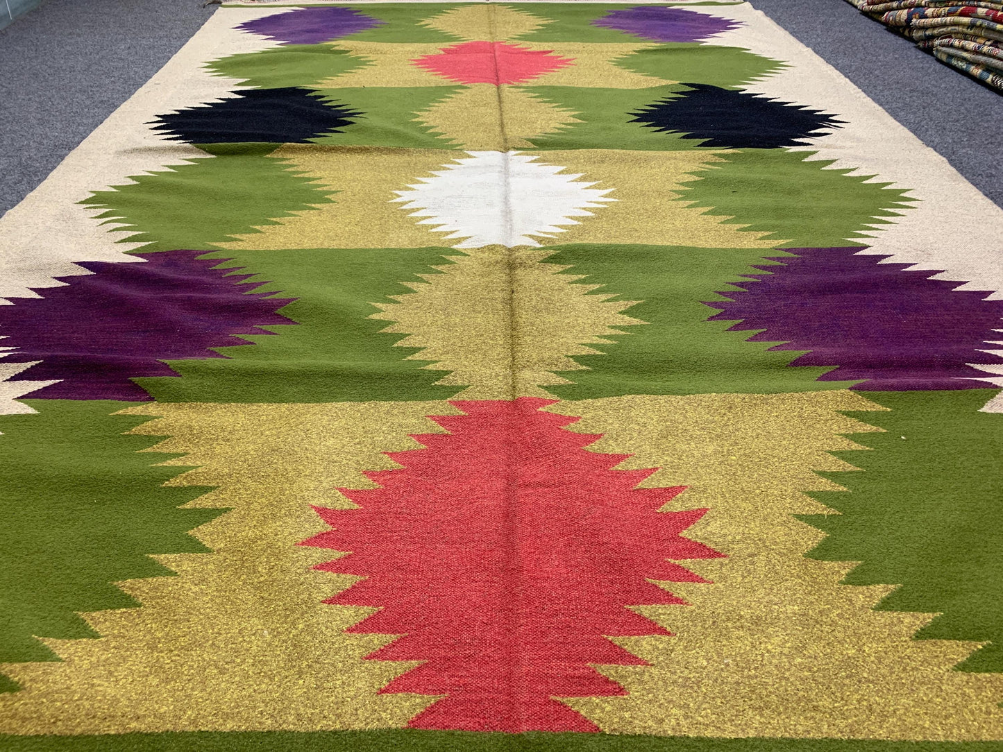 6x9 Ft Vintage Soumak kilim Rug, Afghan Handmade kilim Rug, Geometric Area Rug, Oriental Wool Rug, Home Decor Rug, Bedroom Living Room Rug.