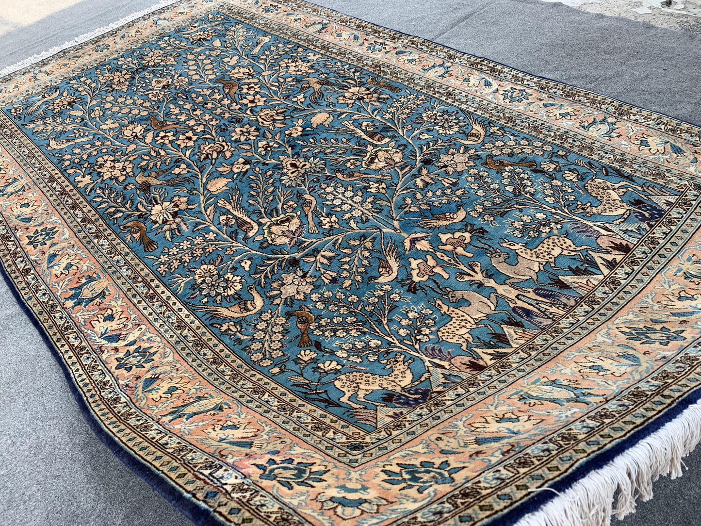 Amazing Pictorial Animal Rug, 5x8 Ft Natural Hand knotted Afghan Rug, Oriental Wool Rug, High Quality Rug, Home Decor Rug, Living Room Rug.